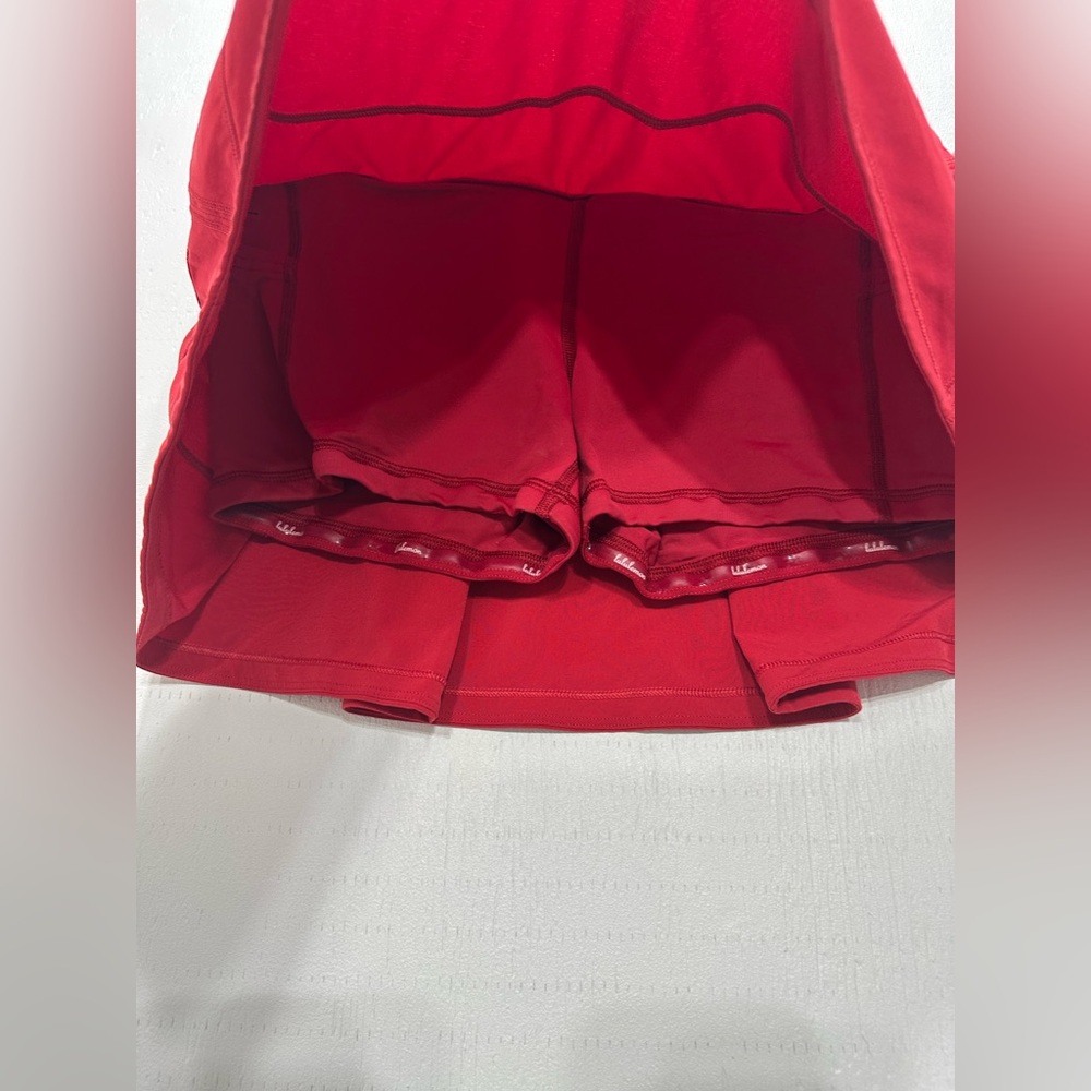 Lululemon Pace Rival Skirt (Tall) *4-way Stretch 15" Dark Red size 6 - Picture 7 of 10